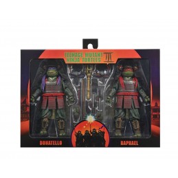 TEENAGE MUTANT NINJA TURTLES 3 DONATELLO & RAFFAELLO 2-PACK ACTION FIGURE NECA