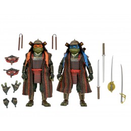 TEENAGE MUTANT NINJA TURTLES 3 LEONARDO & MICHELANGELO 2-PACK ACTION FIGURE NECA