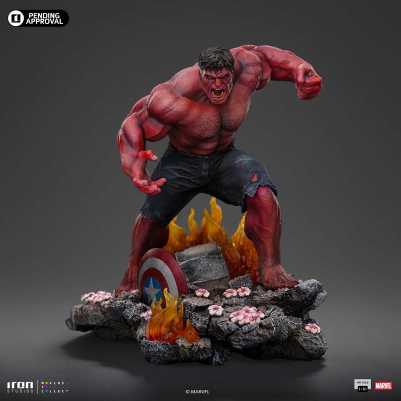 IRON STUDIOS CAPTAIN AMERICA BRAVE NEW WORLD RED HULK ART SCALE 1/10 RESIN STATUE FIGURE