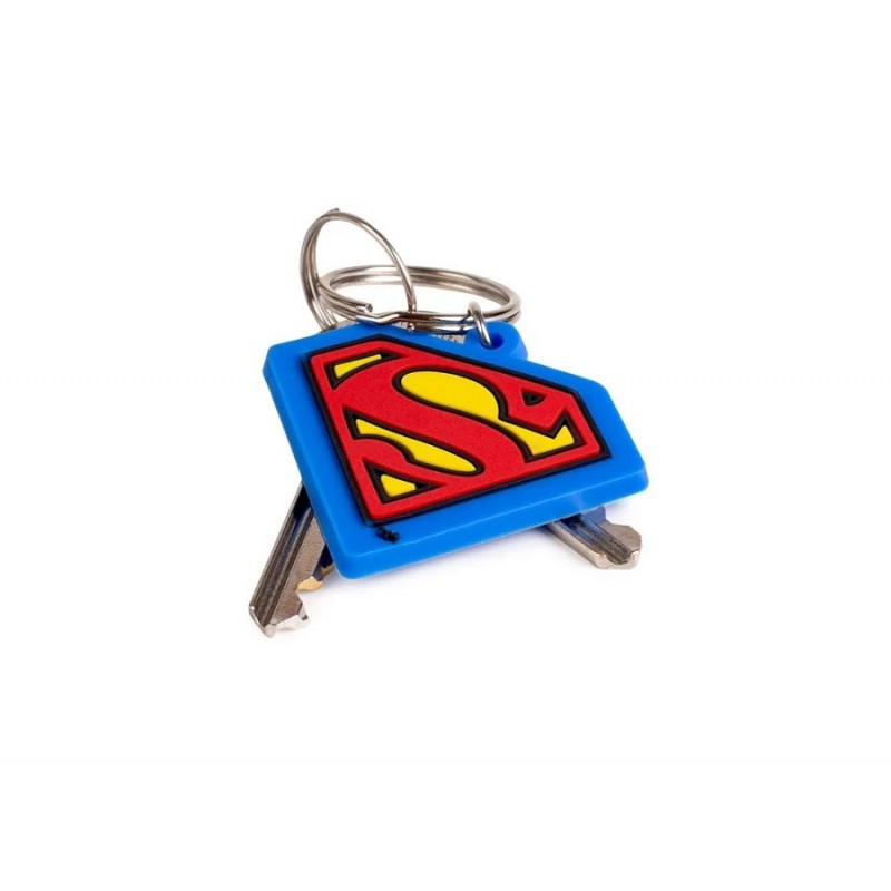 PYRAMID INTERNATIONAL SUPERMAN SHIELD PVC KEYCHAIN KEYRING