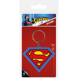 PYRAMID INTERNATIONAL SUPERMAN SHIELD PVC KEYCHAIN KEYRING