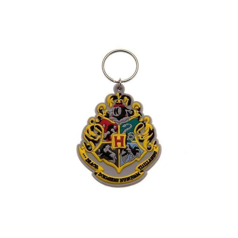 PYRAMID INTERNATIONAL HARRY POTTER HOGWARTS CREST RUBBER KEYCHAIN