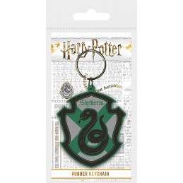 HARRY POTTER SLYTHERIN CREST RUBBER KEYCHAIN PORTACHIAVI IN GOMMA