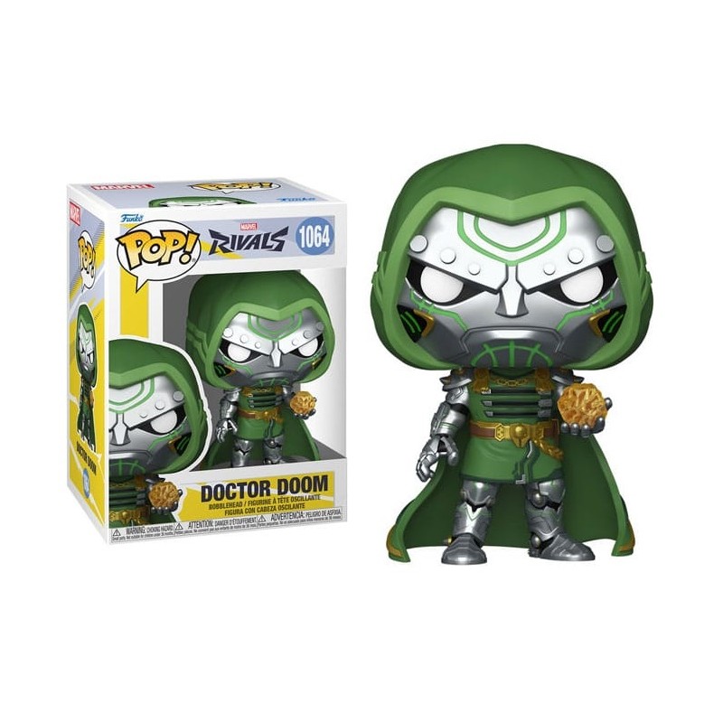 FUNKO FUNKO POP! GAMES MARVEL RIVALS DOCTOR DOOM BOBBLE HEAD FIGURE