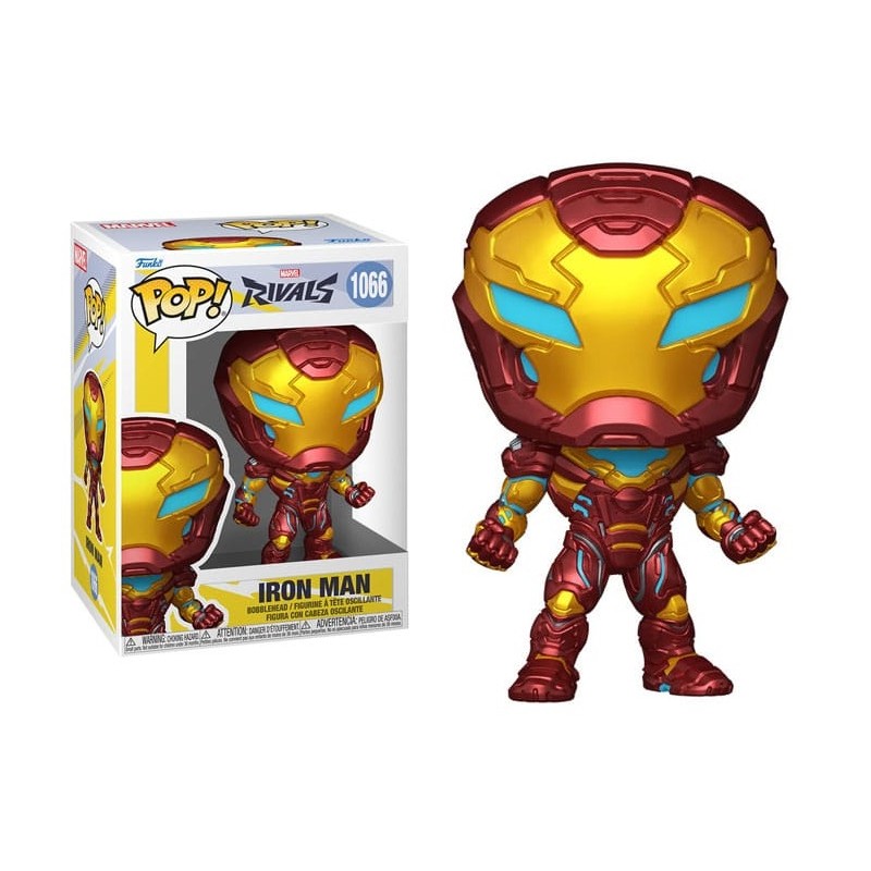 FUNKO FUNKO POP! GAMES MARVEL RIVALS IRON MAN BOBBLE HEAD FIGURE