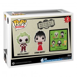 FUNKO POP! BEETLEJUICE 2 LYDIA DEETZ AND BEETLEJUICE 2-PACK BOBBLE HEAD FIGURE FUNKO