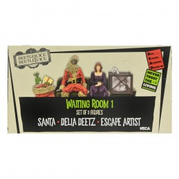 BEETLEJUICE 2 WAITING ROOM 1 SET 3-PACK STATUA FIGURE NECA