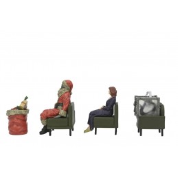 BEETLEJUICE 2 WAITING ROOM 1 SET 3-PACK STATUA FIGURE NECA