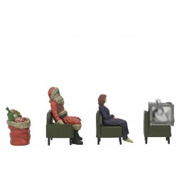 BEETLEJUICE 2 WAITING ROOM 1 SET 3-PACK STATUA FIGURE NECA