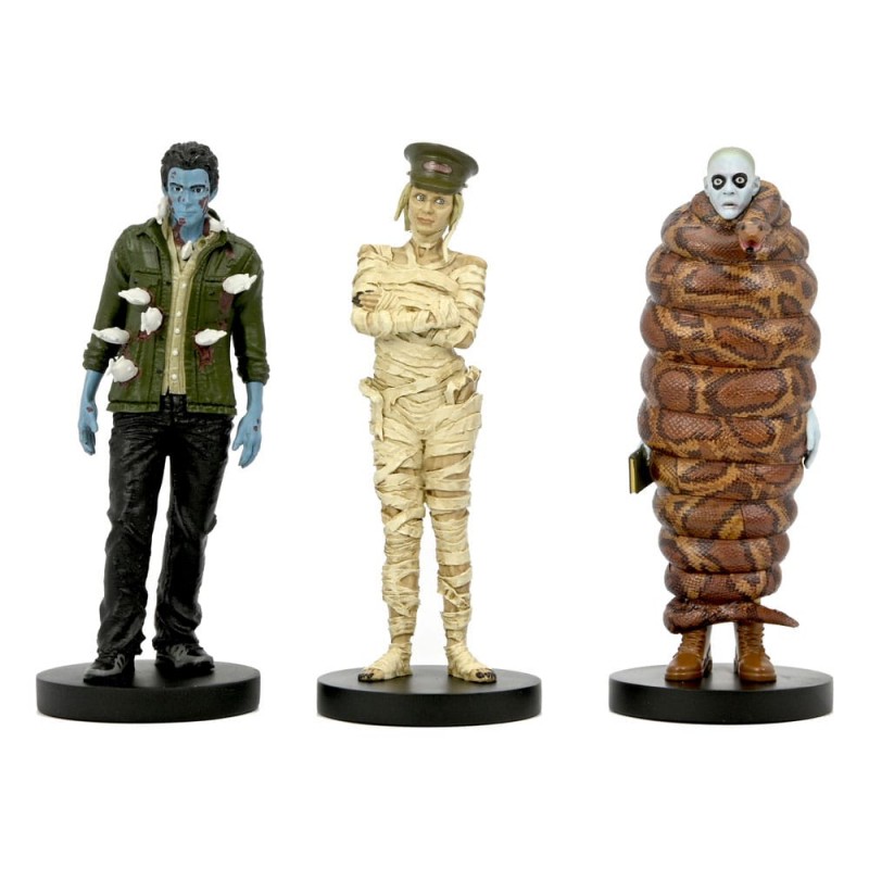 BEETLEJUICE 2 IMMIGRATION HALL SET 3-PACK STATUA FIGURE NECA