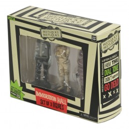 BEETLEJUICE 2 IMMIGRATION HALL SET 3-PACK STATUA FIGURE NECA