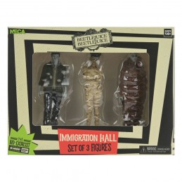 BEETLEJUICE 2 IMMIGRATION HALL SET 3-PACK STATUA FIGURE NECA