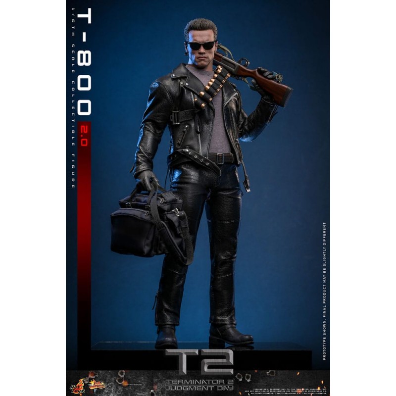 HOT TOYS TERMINATOR 2 MOVIE MASTERPIECE T-800 2.0 VERSION 32CM ACTION FIGURE