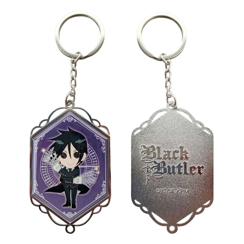 SAKAMI MERCHANDISE BLACK BUTLER SEBASTIAN METAL KEYCHAIN