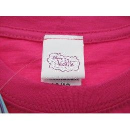 MAGLIA T SHIRT DISNEY VIOLETTA MUSIC LOVE PASSION BIANCA