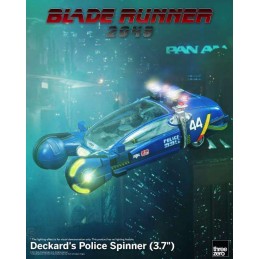 THREEZERO BLADE RUNNER 2049 DECKARD'S POLICE SPINNER DIE CAST 10CM FIGURE