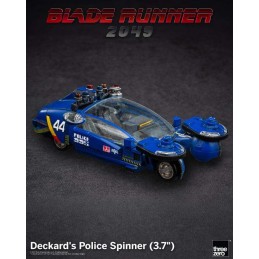 THREEZERO BLADE RUNNER 2049 DECKARD'S POLICE SPINNER DIE CAST 10CM FIGURE