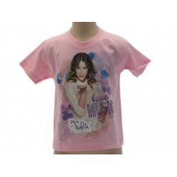 MAGLIA T SHIRT DISNEY VIOLETTA KISS MUSIC LOVE ROSA