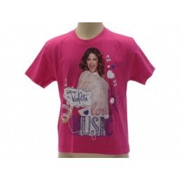 MAGLIA T SHIRT DISNEY VIOLETTA LOVE MUSIC FUCSIA