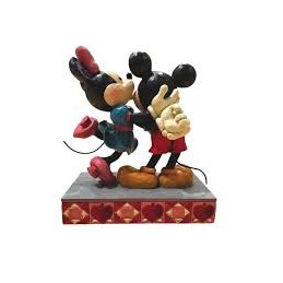 ENESCO MICKEY AND MINNIE MOUSE HUGS AND KISSES STATUE FIGURE