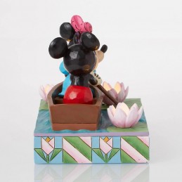 MICKEY E MINNIE IN BARCA STATUA FIGURE LUMINOSA ENESCO