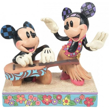 MICKEY AND MINNIE MOUSE HAWAII STATUE FIGURE