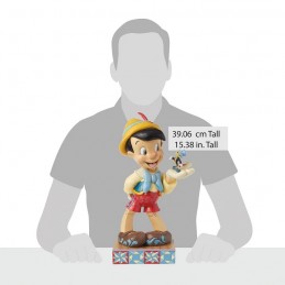 PINOCCHIO E GRILLO PARLANTE 37 CM STATUA FIGURE ENESCO