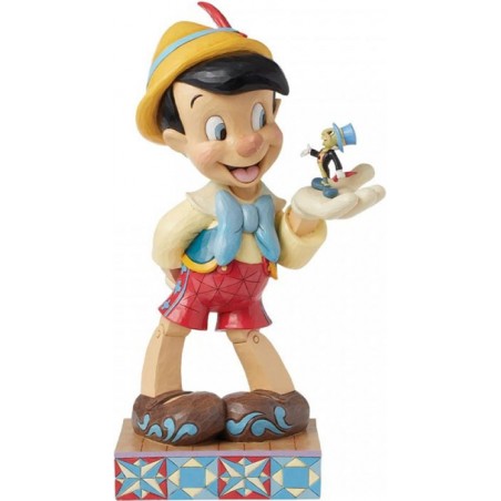 PINOCCHIO AND JIMINY CRICKET 37CM STATUE FIGURE