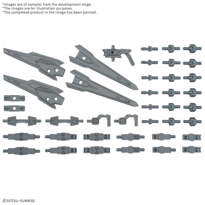 BANDAI GUNDAM OPTION PARTS SET GUNPLA 17 BINDER GUN PVC MODEL KIT