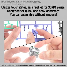 30MM EEXM-40 IGLIGHT 01 1/144 MODEL KIT ACTION FIGURE BANDAI