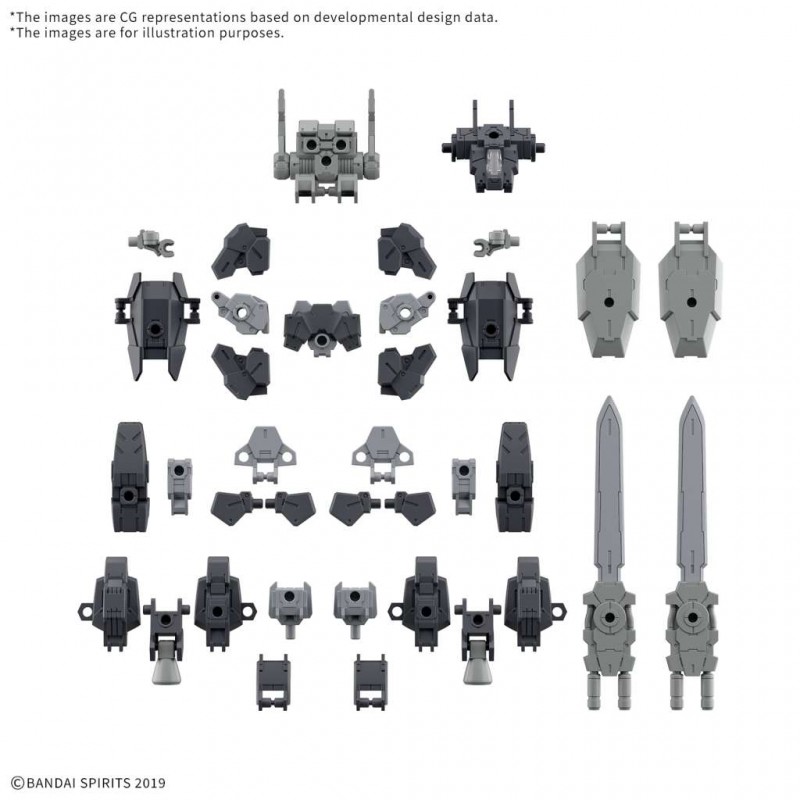 BANDAI GUNDAM OPTION PARTS SET GUNPLA 20 FULL ARMOR UNIT PVC MODEL KIT