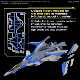 HG HIGH GRADE VF-31J SIEGFRIED HAYATE IMMELMANN USE DELUXE SET 1/100 MODEL KIT ACTION FIGURE BANDAI