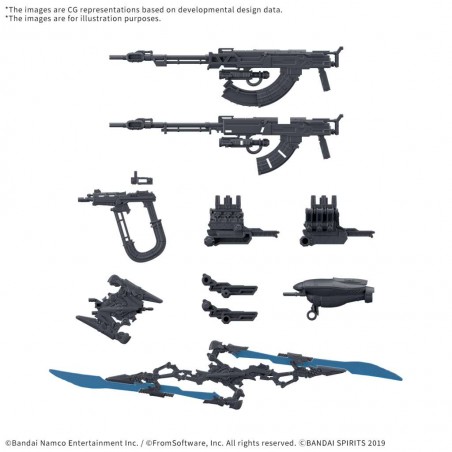 30MM OPTION PARTS SET ARMORED CORE VI FIRES OF RUBICON WEAPON SET 06 FOR MODEL KIT