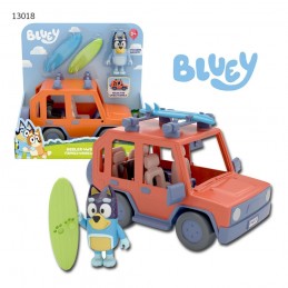 BLUEY WITH HEEKER 4WD FAMILY VEHICLE ACTION FIGURE MOOSE TOYS