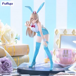 FURYU CHAINSAW MAN POWER BICUTE BUNNIES LIGHT BLUE VER. FIGURE PVC STATUE