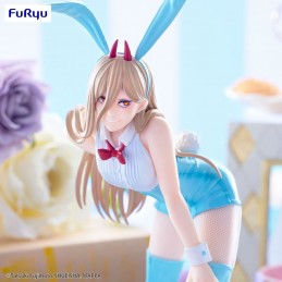 CHAINSAW MAN POWER BICUTE BUNNIES LIGHT BLUE FIGURE STATUA FURYU