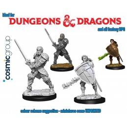 DUNGEONS AND DRAGONS NOLZUR'S HUMAN FIGHTER 2X MINIATURE WIZKIDS