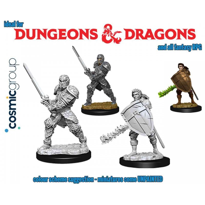 WIZKIDS DUNGEONS AND DRAGONS NOLZUR'S HUMAN FIGHTER 2X MINIATURES