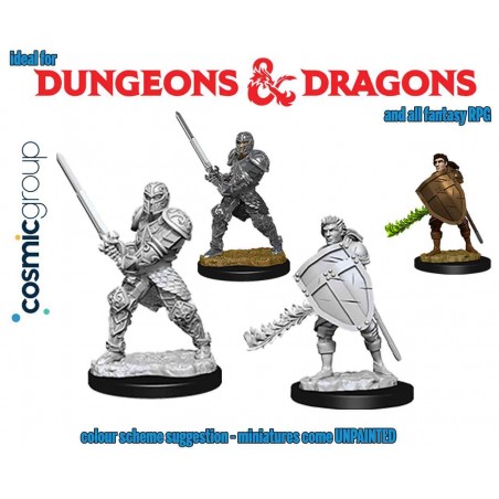 DUNGEONS AND DRAGONS NOLZUR'S HUMAN FIGHTER 2X MINIATURE