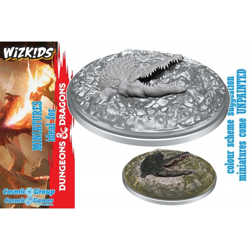 WIZKIDS DUNGEONS AND DRAGONS NOLZUR'S CROCODILE SET MINIATURE