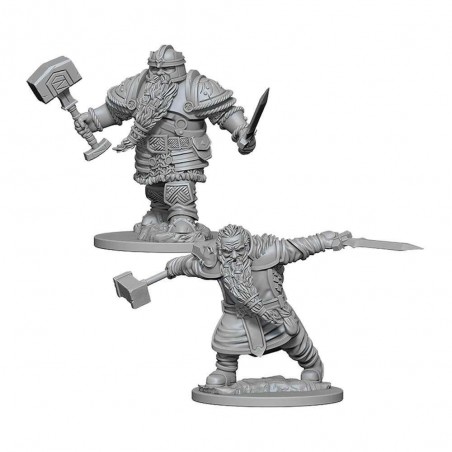 DUNGEONS AND DRAGONS NOLZUR'S DWARF FIGHTER 2X MINIATURE