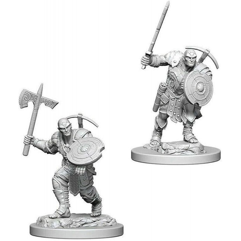 DUNGEONS AND DRAGONS NOLZUR'S EARTH GENASI FIGHTER 2X MINIATURE WIZKIDS