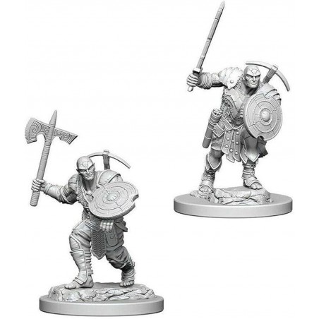 DUNGEONS AND DRAGONS NOLZUR'S EARTH GENASI FIGHTER 2X MINIATURE