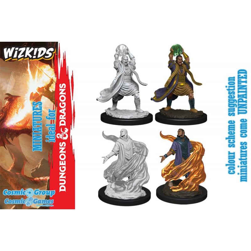 DUNGEONS AND DRAGONS NOLZUR'S ELF SORCERER 2X MINIATURE WIZKIDS