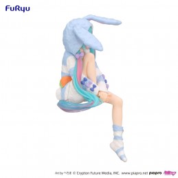 HATSUNE MIKU RABBIT EAR HOOD PAJAMA BLUE NOODLE STOPPER FIGURE STATUA FURYU