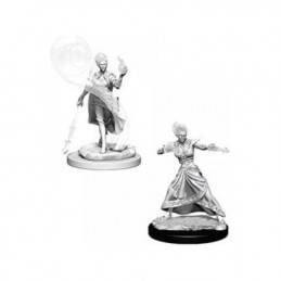 DUNGEONS AND DRAGONS NOLZUR'S FIRE GENASI WIZARD 2X MINIATURE WIZKIDS