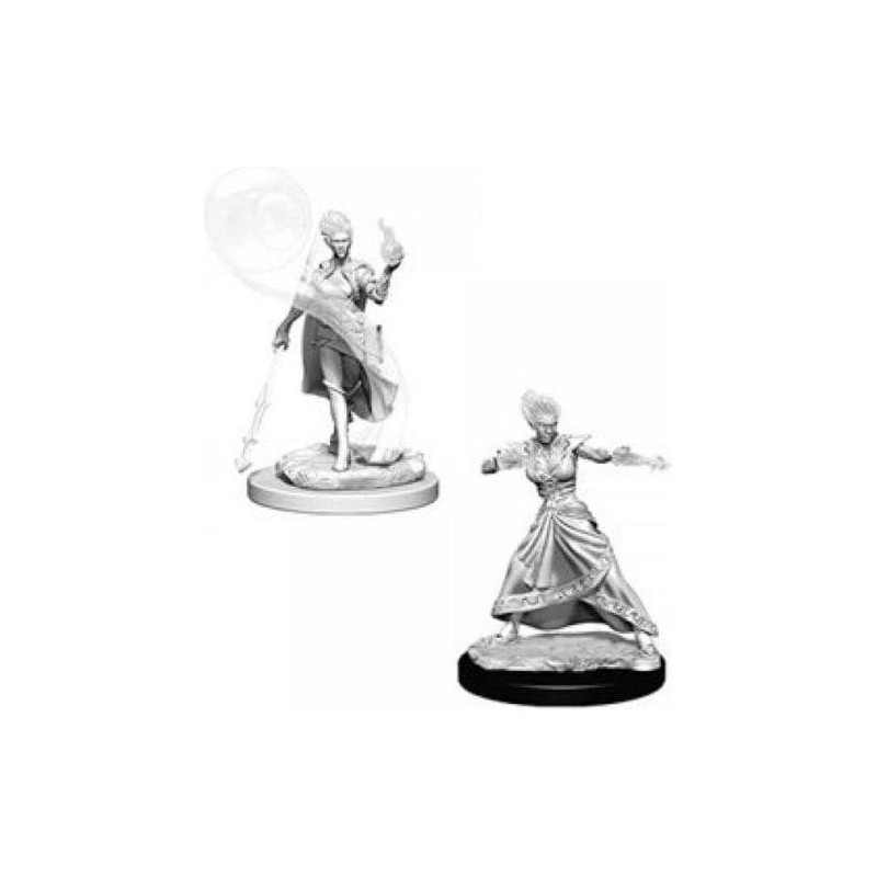 DUNGEONS AND DRAGONS NOLZUR'S FIRE GENASI WIZARD 2X MINIATURE WIZKIDS