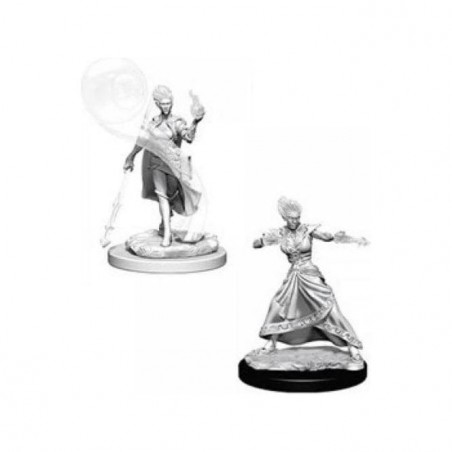 DUNGEONS AND DRAGONS NOLZUR'S FIRE GENASI WIZARD 2X MINIATURE