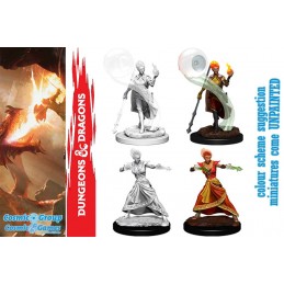 DUNGEONS AND DRAGONS NOLZUR'S FIRE GENASI WIZARD 2X MINIATURE WIZKIDS