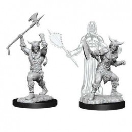 DUNGEONS AND DRAGONS NOLZUR'S HUMAN BARBARIAN 2X MINIATURE WIZKIDS